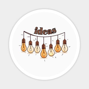 Ideas Lightbulbs on a String of Garden Lights Magnet